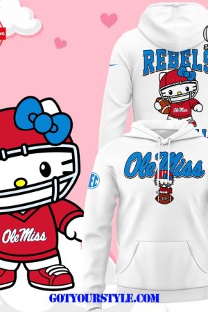 Ole Miss Rebels Football Hello Kitty Limited 2024 Hoodie Genxprint