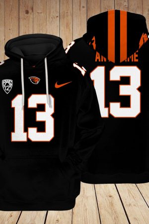 Oregon State Beavers NCAA Custom 3D Hoodie BL Genxprint