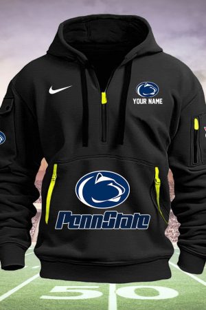 Penn State Nittany Lions Quarter Zip Hoodie Style Genxprint