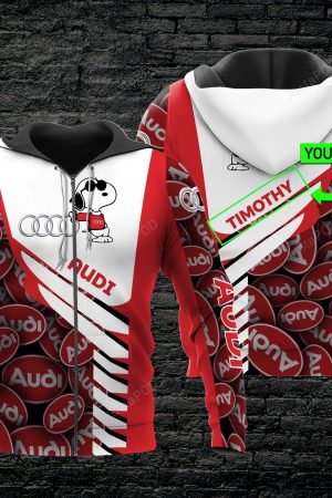 Personalized Audi Snoopy Hoodie Genxprint