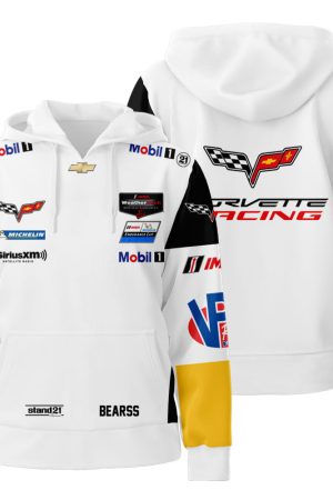 Personalized Corvette Racing 3D All Over Print Hoodie Zip-Up Hoodie Genxprint