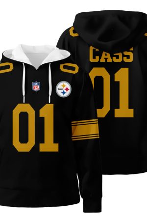 Personalized Custom Name And Number Pittsburgh Steelers 3D All Over Print Hoodie Genxprint
