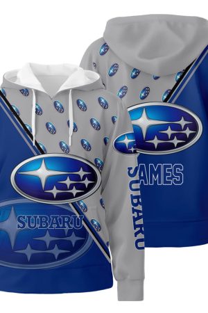 Personalized NTT93 3D All Over Print Hoodie Zip-Up Hoodie Subaru 3D All Over Print Hoodie Zip-Up Hoodie Genxprint