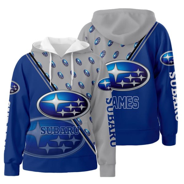 Personalized NTT93 3D All Over Print Hoodie Zip-Up Hoodie Subaru 3D All Over Print Hoodie Zip-Up Hoodie Genxprint