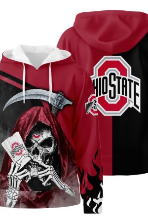 Personalized Ohio State Buckeyes Custom 3D All Over Print Hoodie Zip-Up Hoodie Genxprint