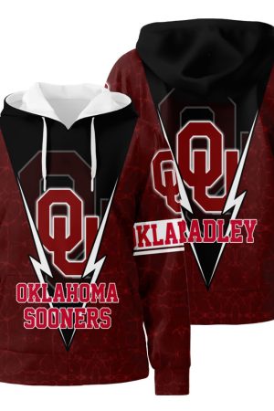 Personalized Oklahoma Sooners Football 3D All Over Print Hoodie Zip-Up Hoodie Genxprint