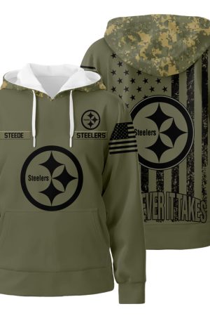 Personalized Pittsburgh Steelers 3D All Over Print Hoodie Zip-Up Hoodie Genxprint