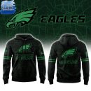 Philadelphia Eagles Skyline Black Hoodie Genxprint