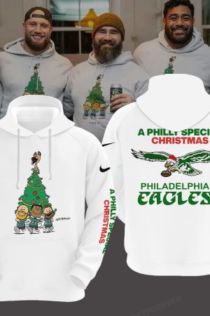 Philadelphia Eagles Special Christmas Special White Hoodie Genxprint