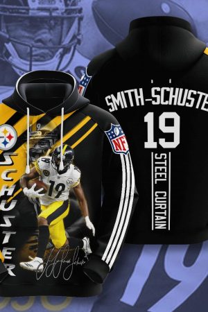 Pittsburgh Steelers 19 Smith-Schuster NFL Football Team Hoodie Genxprint