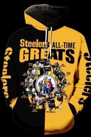 Pittsburgh Steelers All Time Greats NFL Football Team Hoodie Genxprint