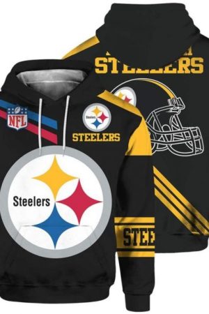 Pittsburgh Steelers Basic V6 NFL Football Team Hoodie Genxprint