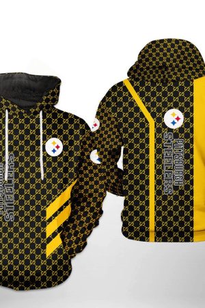 Pittsburgh Steelers Basic V7 NFL Football Team Hoodie Genxprint
