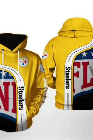 Pittsburgh Steelers Basic V9 NFL Football Team Hoodie Genxprint
