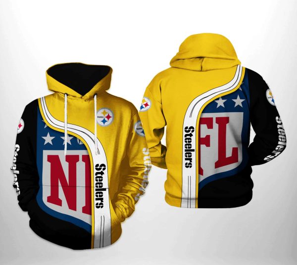 Pittsburgh Steelers Basic V9 NFL Football Team Hoodie Genxprint