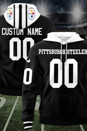 Pittsburgh Steelers Custom Name And Number 3D Hoodie Genxprint