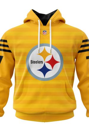 Pittsburgh Steelers Custom Name and Number Hoodie Style Genxprint