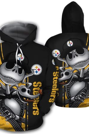 Pittsburgh Steelers Jack Skellington NFL Football Team Hoodie Genxprint