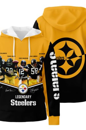 Pittsburgh Steelers Legendary 3D All Over Print Hoodie Zip-Up Hoodie Genxprint