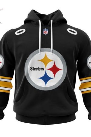 Pittsburgh Steelers Personalized Name And Number NFL 3D Hoodie Style Genxprint