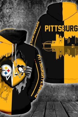 Pittsburgh Steelers Vs Penguins NFL Football Team Hoodie Genxprint