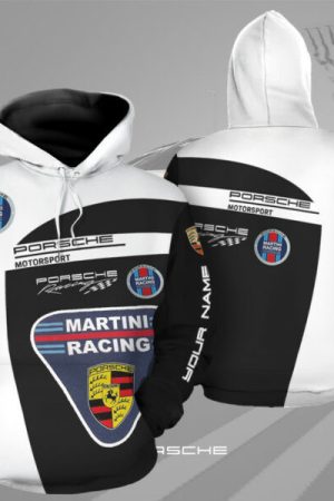 Porsche Racing Team F1 Personalized Hoodie Martini Racing Hoodie 438 Genxprint