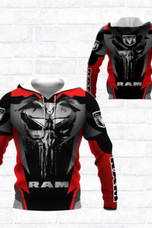 Punishes Dodge Ram Sports Car 8k489 Fan Gift 3d Zip Hoodie Ii0 Genxprint