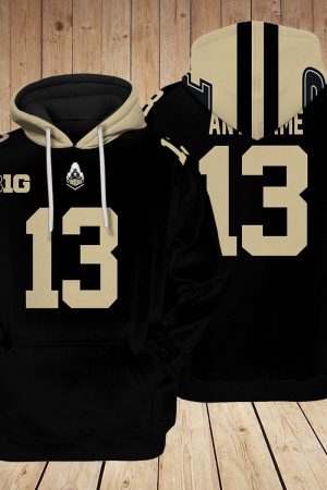 Purdue Boilermakers Football Custom 3D printed Sweatshirt Hoodie Zipped Hoodie Genxprint