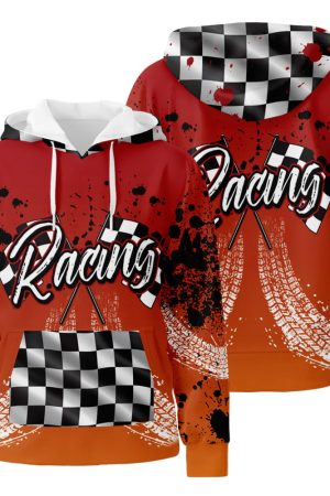 Racing 3D All Over Print Hoodie Zip-Up Hoodie Genxprint