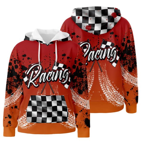 Racing 3D All Over Print Hoodie Zip-Up Hoodie Genxprint