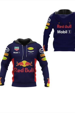Red Bull All Over Print Hoodie Zip Hoodie Genxprint
