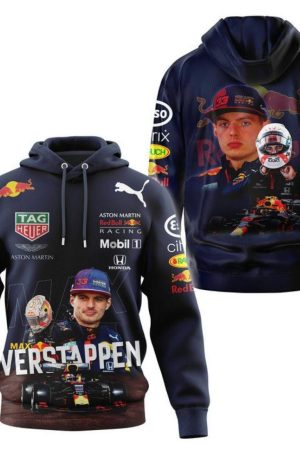 Red Bull Max Verstappen F1 World Champion All Over Print Hoodie Genxprint