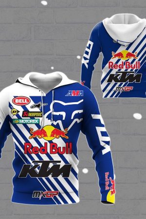 Redbull Fox Racing team Hoodie Zip Hoodie Genxprint