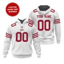 San Francisco 49ers Personalized Name And Number NFL 3D Hoodie Style Genxprint
