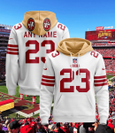 San Francisco 49ers Personalized Name And Number NFL 3D Hoodie Style Genxprint