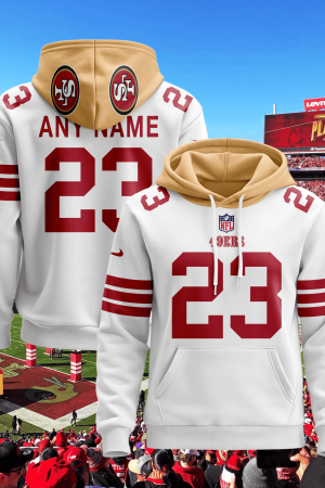 San Francisco 49ers Personalized Name And Number NFL 3D Hoodie Style Genxprint