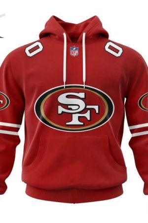 San Francisco 49ers Personalized Name And Number NFL 3D Hoodie Style Genxprint