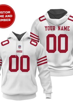 San Francisco 49ers Personalized Name And Number NFL 3D Hoodie Style Genxprint