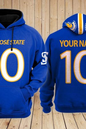 San Jose State Spartans Football Custom 3D printed Sweatshirt Hoodie Zipped Hoodie Genxprint