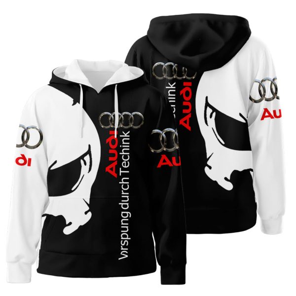 Skull Audi Vorsprung Durch Technik Men and Women 3D All Over Print Hoodie Zip-Up Hoodie Genxprint