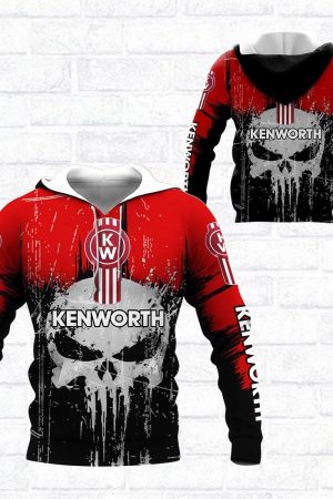 Skull Kenworth Trucks Racing Team 7k859 Fan Gift 3d Zip Hoodie Ii Genxprint