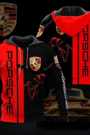 Skull Porsche Sports Car 8k383 Fan Gift 3d Zip Hoodie Ii0 Genxprint