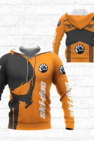 Skull Ski-doo Racing Team 7k808 Fan Gift 3d Zip Hoodie Ii Genxprint