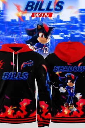 Sonic 3 Shadow the Hedgehog Buffalo Bills Special Limited Edition Hoodie Genxprint