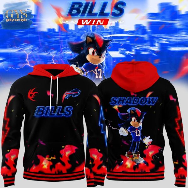 Sonic 3 Shadow the Hedgehog Buffalo Bills Special Limited Edition Hoodie Genxprint