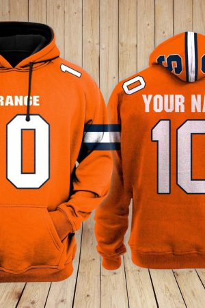 Syracuse Orange Football Custom 3D printed Sweatshirt Hoodie Zipped Hoodie Genxprint