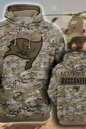 Tampa Bay Buccaneers Camo Hoodie Genxprint
