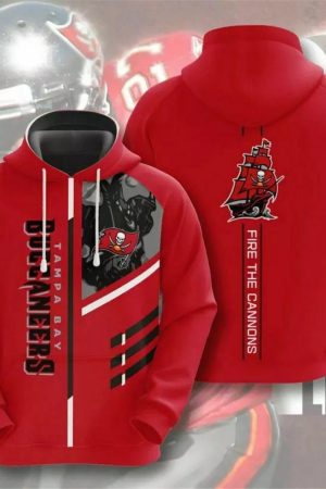 Tampa Bay Buccaneers Fire The Cannons NFL Football Team Hoodie Genxprint