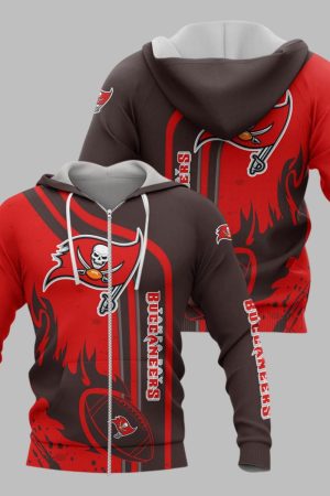 Tampa Bay Buccaneers Football Personalized 3D printed Sweatshirt Hoodie Zipped Hoodie Genxprint