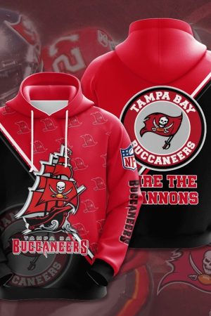 Tampa Bay Buccaneers Logo NFL Football Team Hoodie Genxprint